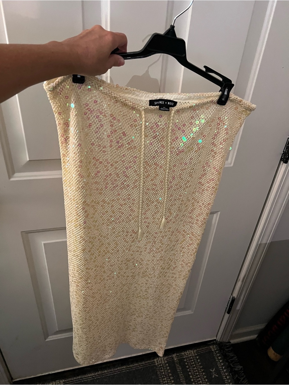 NWOT Beach Coverup/festival skirt , sequined, size S